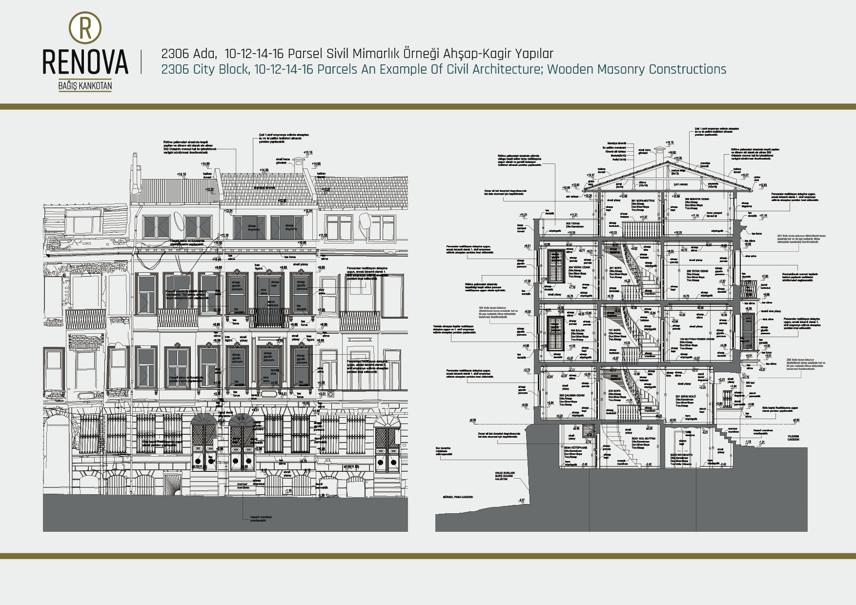 2306 Ada, 10-12-14-16 Parsel S.M.Ö. Ahşap-Kagir Yapılar